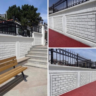 DESENLİ BETON DUVAR