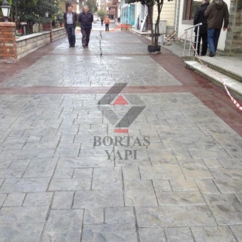 Desenli Baskı Beton